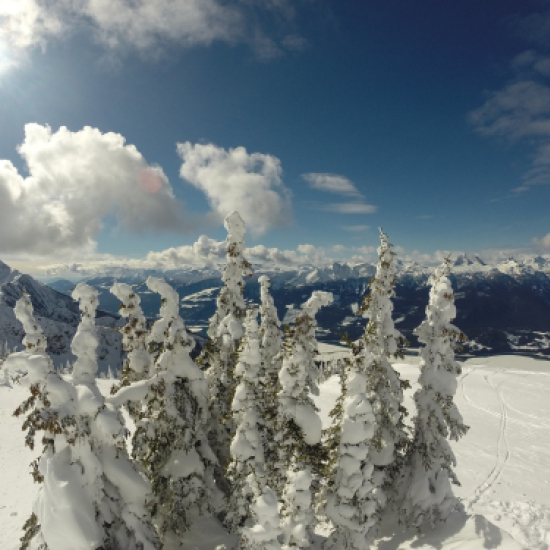 revelstoke mountain - just like above innsbruck...