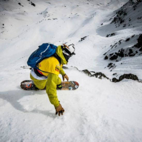 right after the start before the double drop